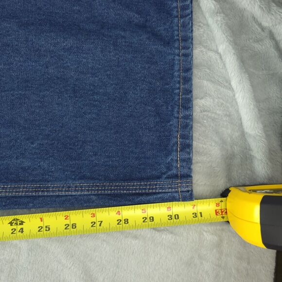 Carhartt FR Flame Resistant Carpenter Blue Denim Work Jeans FRB13-DNM 40x30 - Picture 12 of 13